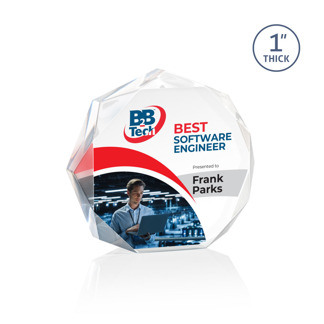 Piedmont VividPrint™ Award - Clear 8