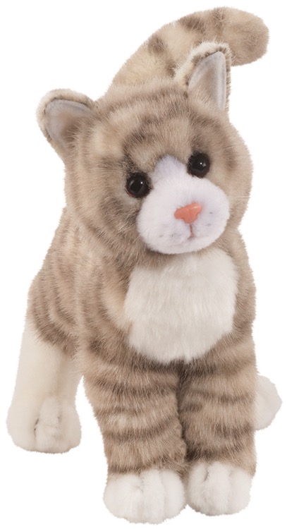Zipper Gray Tabby Cat Stuffed Animal 2