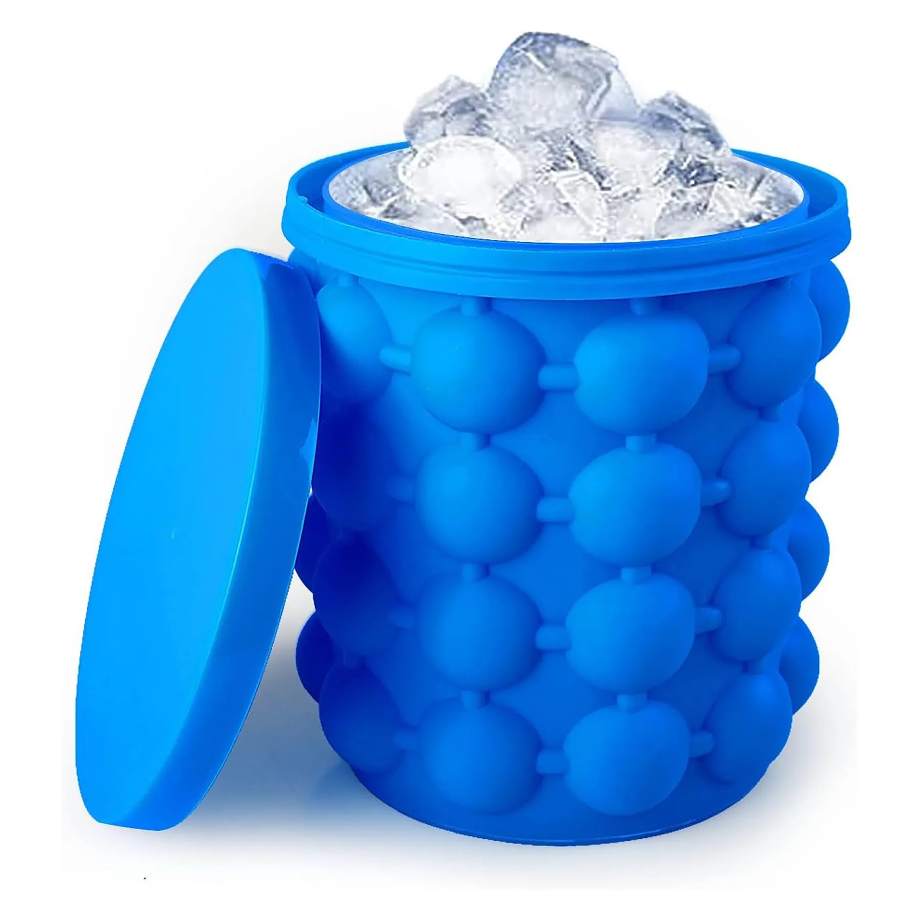 Silicone Ice Bucket Cup with Lid 2