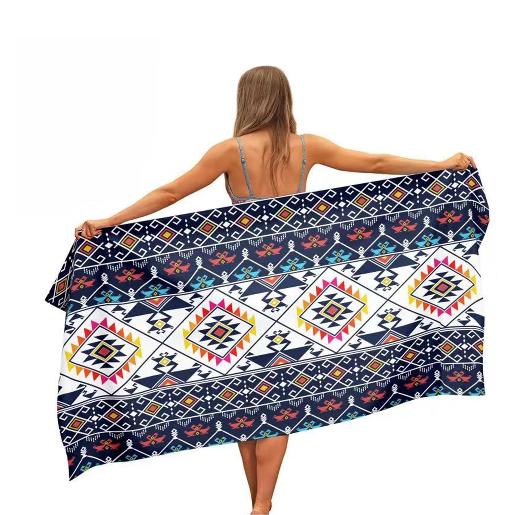 Sublimated Microfiber Beach Towel 30" x 60" Full Color 4