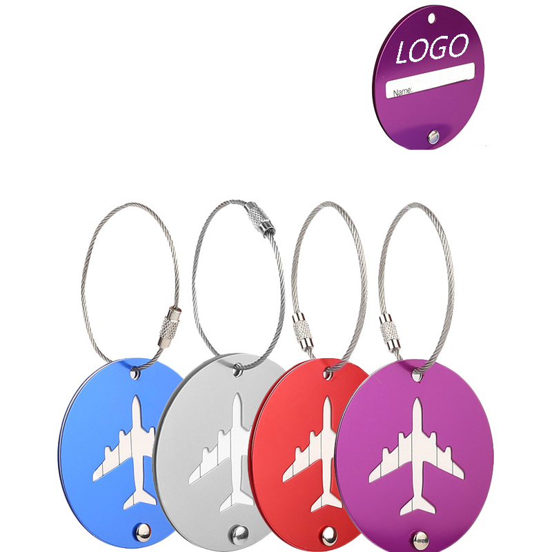 Round Metal Baggage Bag Tags 6