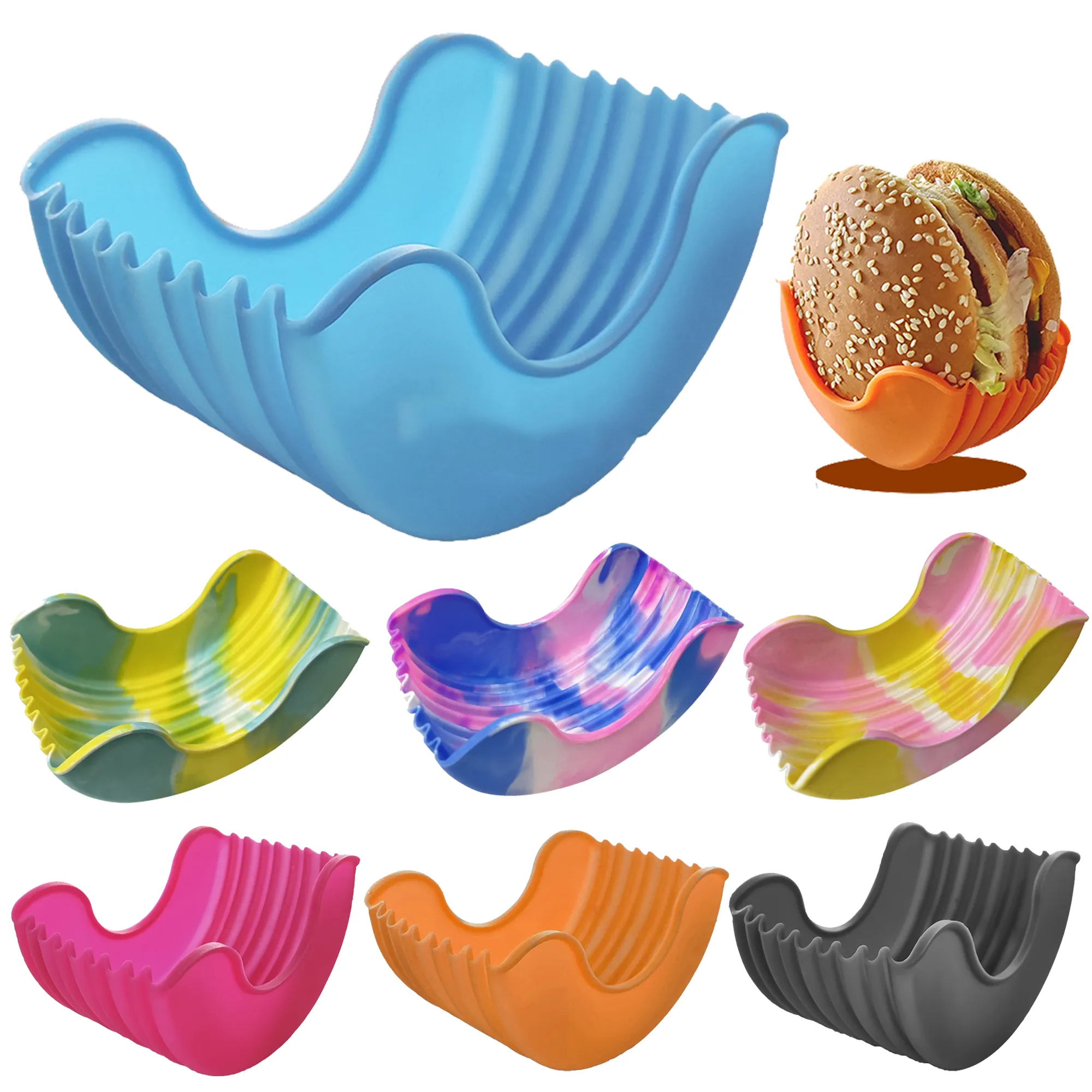 Silicone Hamburger Clip Holder Reusable 3