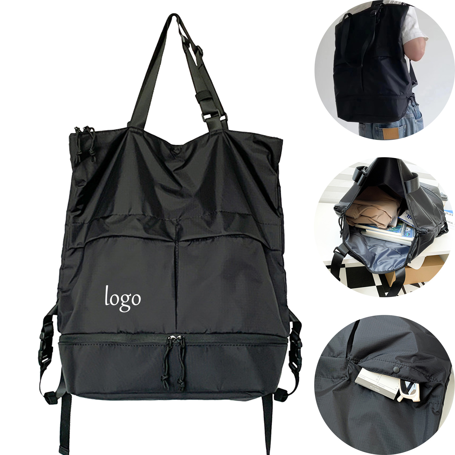 Multifunctional Nylon Backpack 2