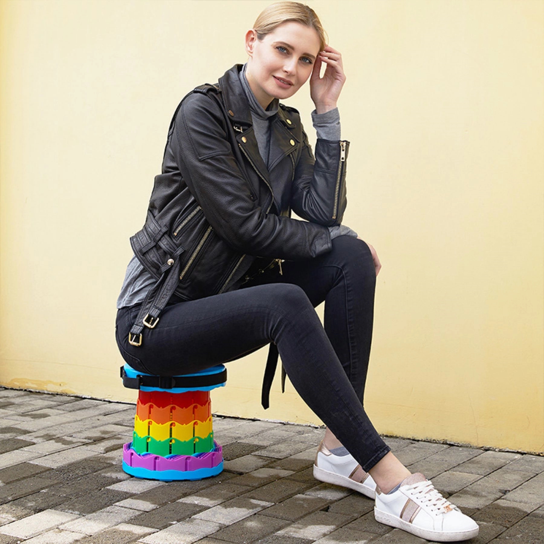 Upgraded Collapsible Retractable Folding Step Stool 1