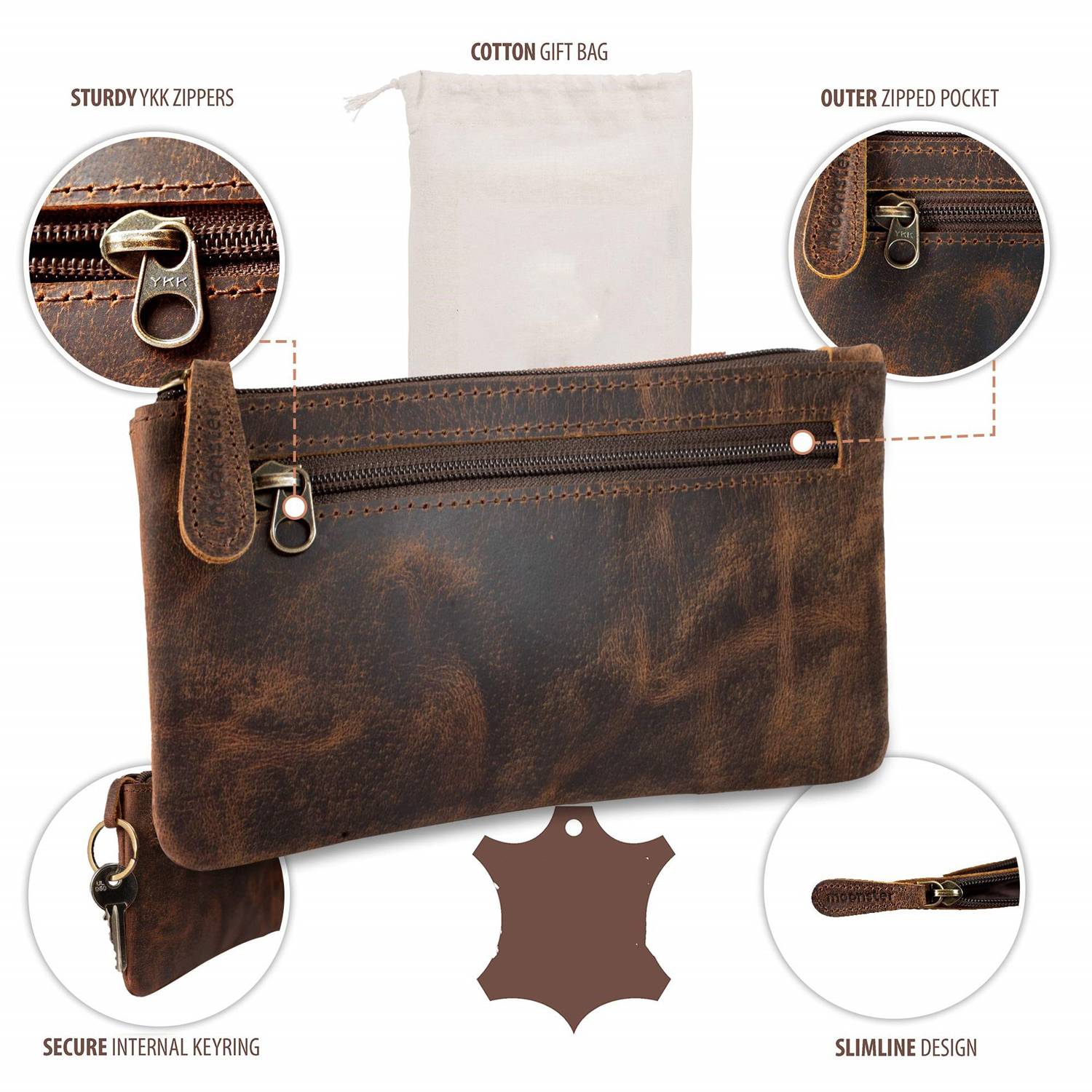 Leather Pencil Case Pouch 4