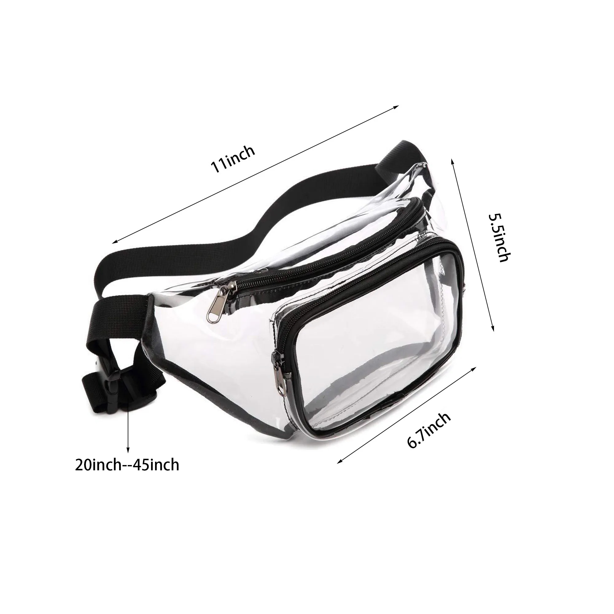 Stadium Approved Clear Fanny Pack MOQ 100 PCS 3