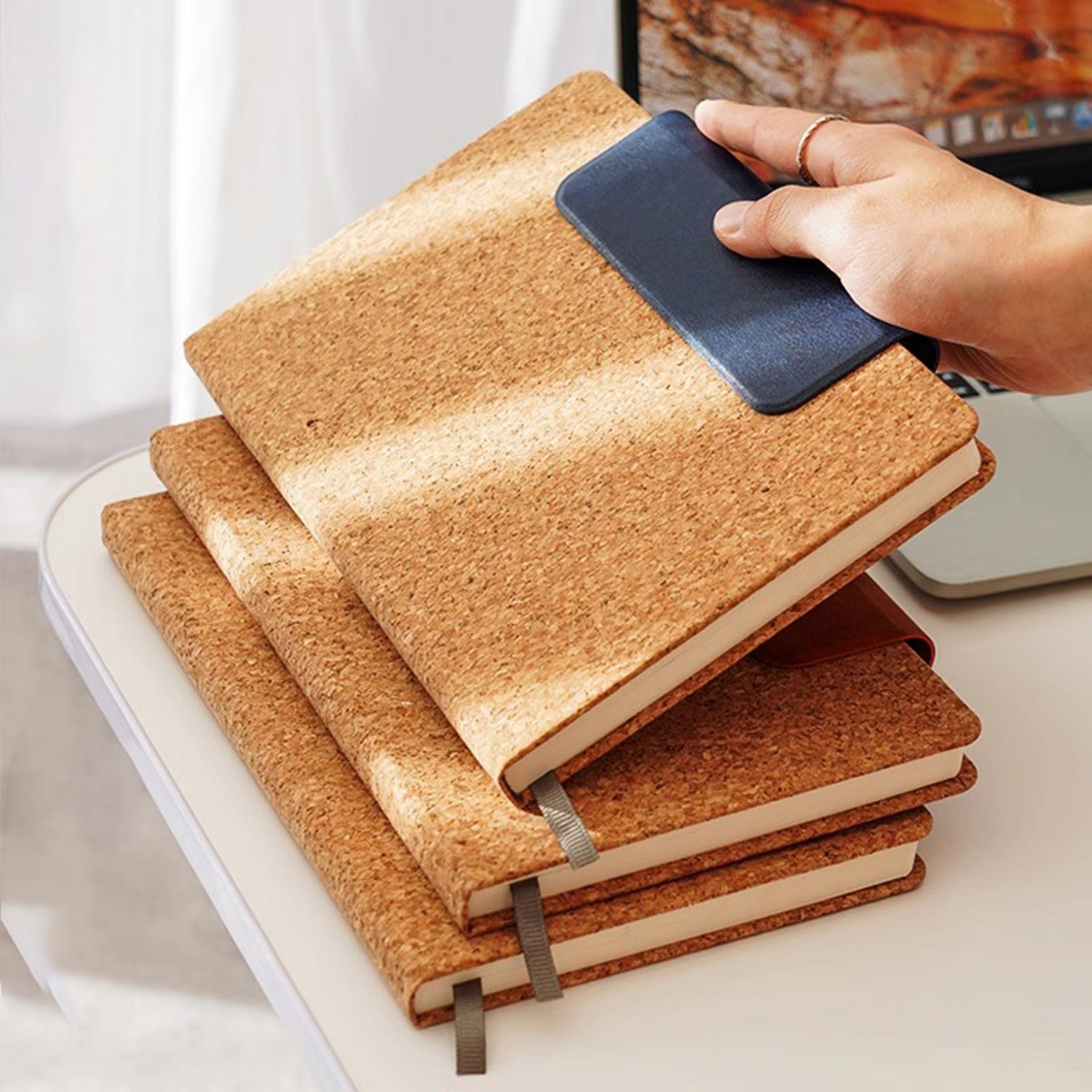 Eco-Friendly Cork Notebook Magnetic Buckle 2