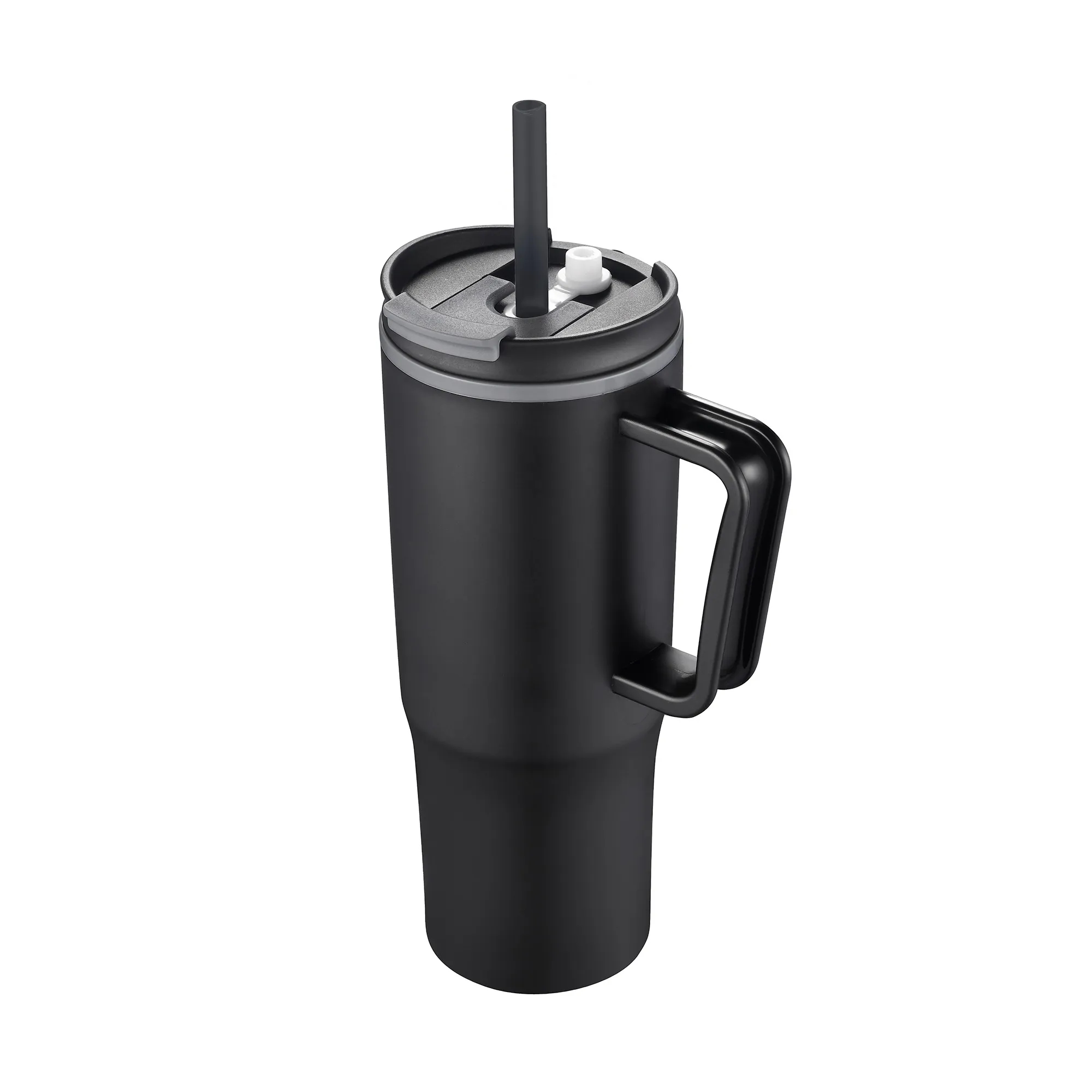 30oz. Double Wall Mug with Handle and Straw 25