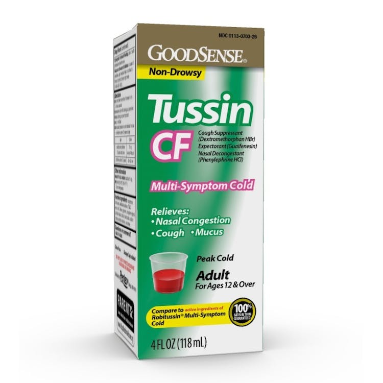 Tussin CF - Cough Suppressant 4 oz 1