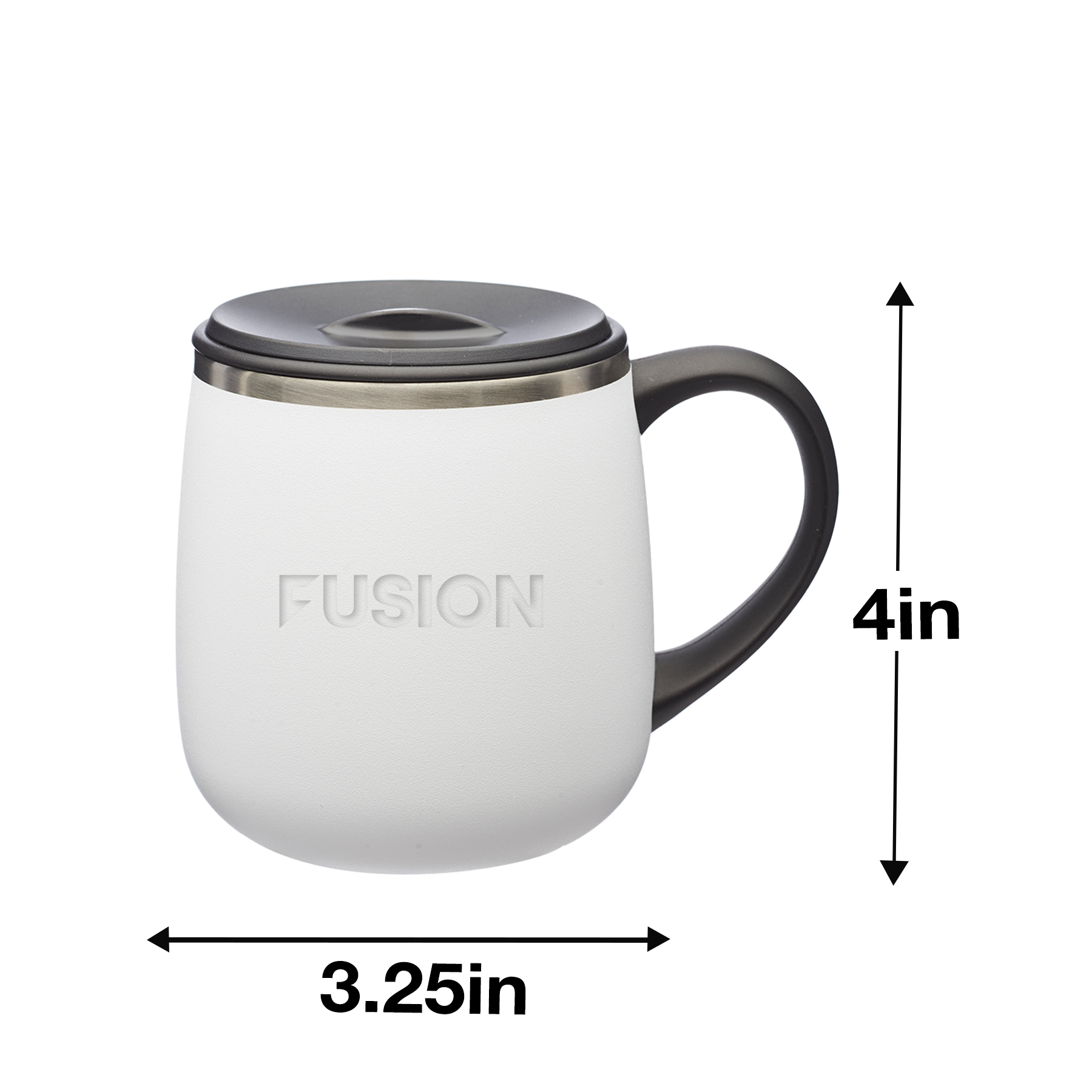 Trino Stainless Steel Coffee Mug - 11 OZ. 2