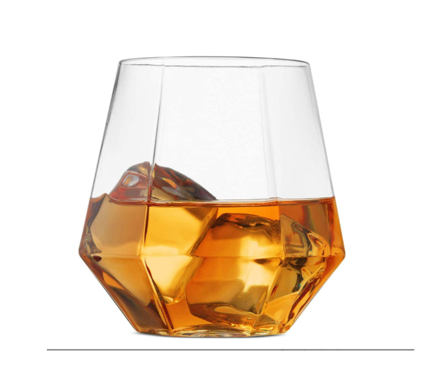 12 OZ Plastic Hexagonal Stemless Glasses 1