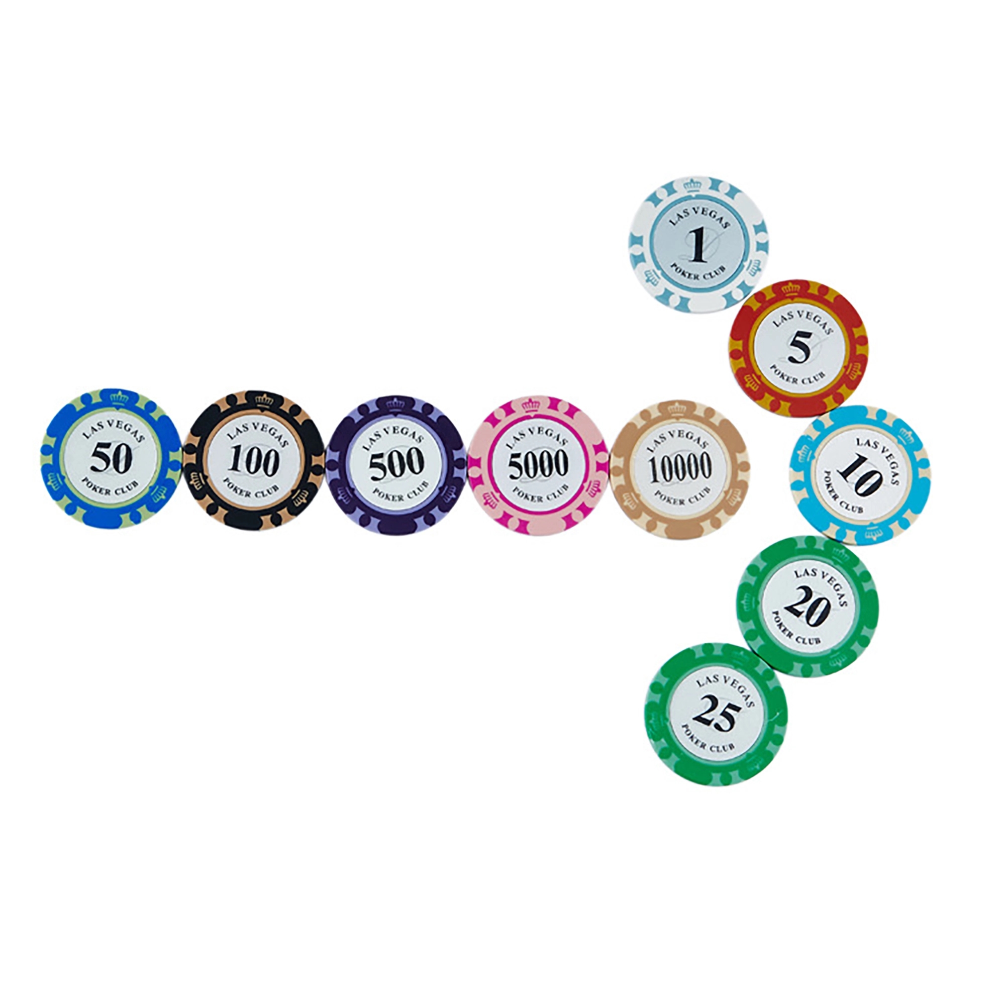 MOQ 50pcs 13.5g Professional Customized Clay Poker Chip 19