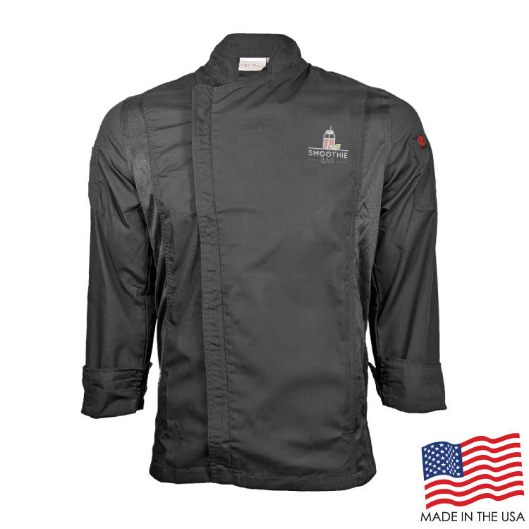 Men's Long Sleeve Modern Chef Coat (EMBROIDERED LOGO) 18