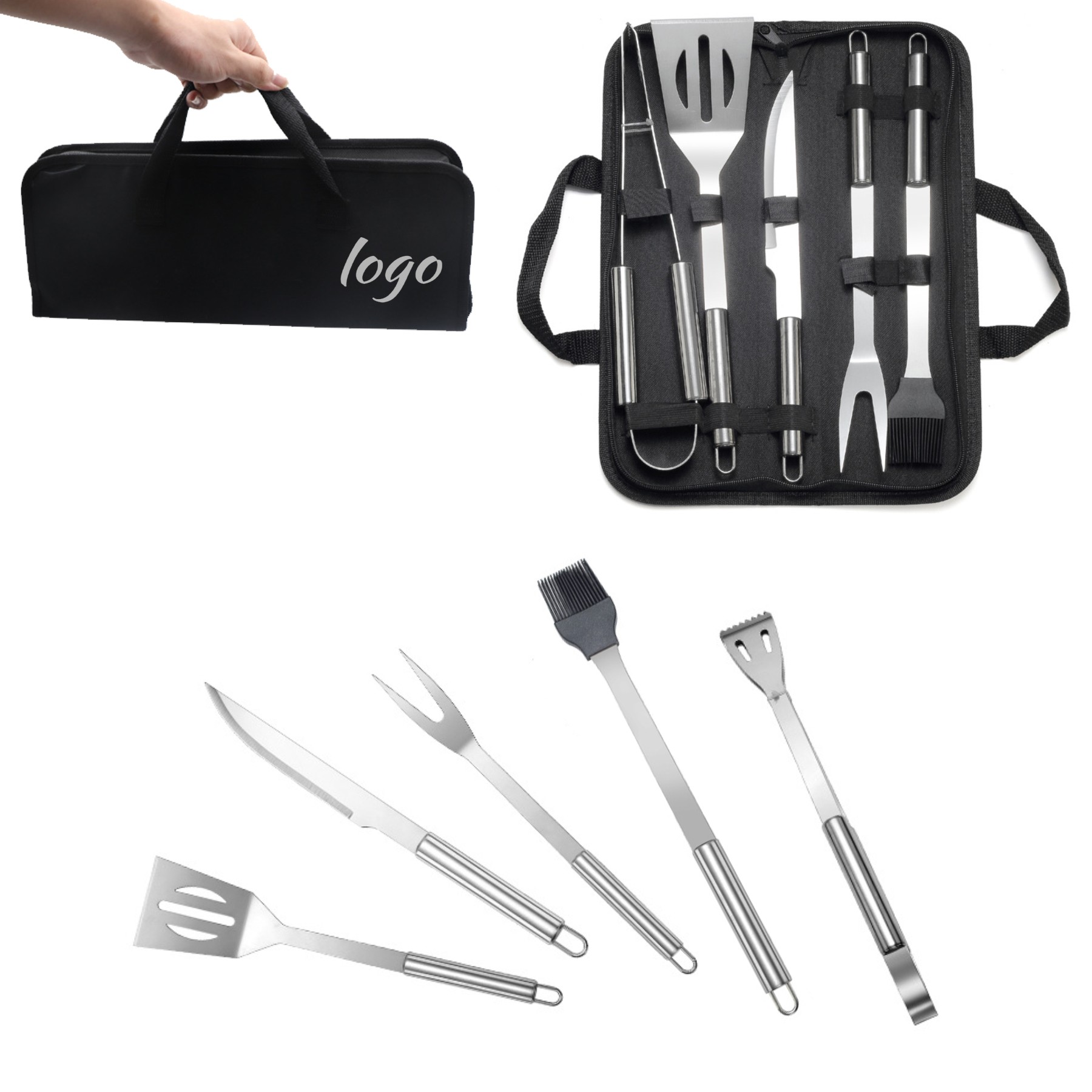 Stainless Steel BBQ Grill Tools Set