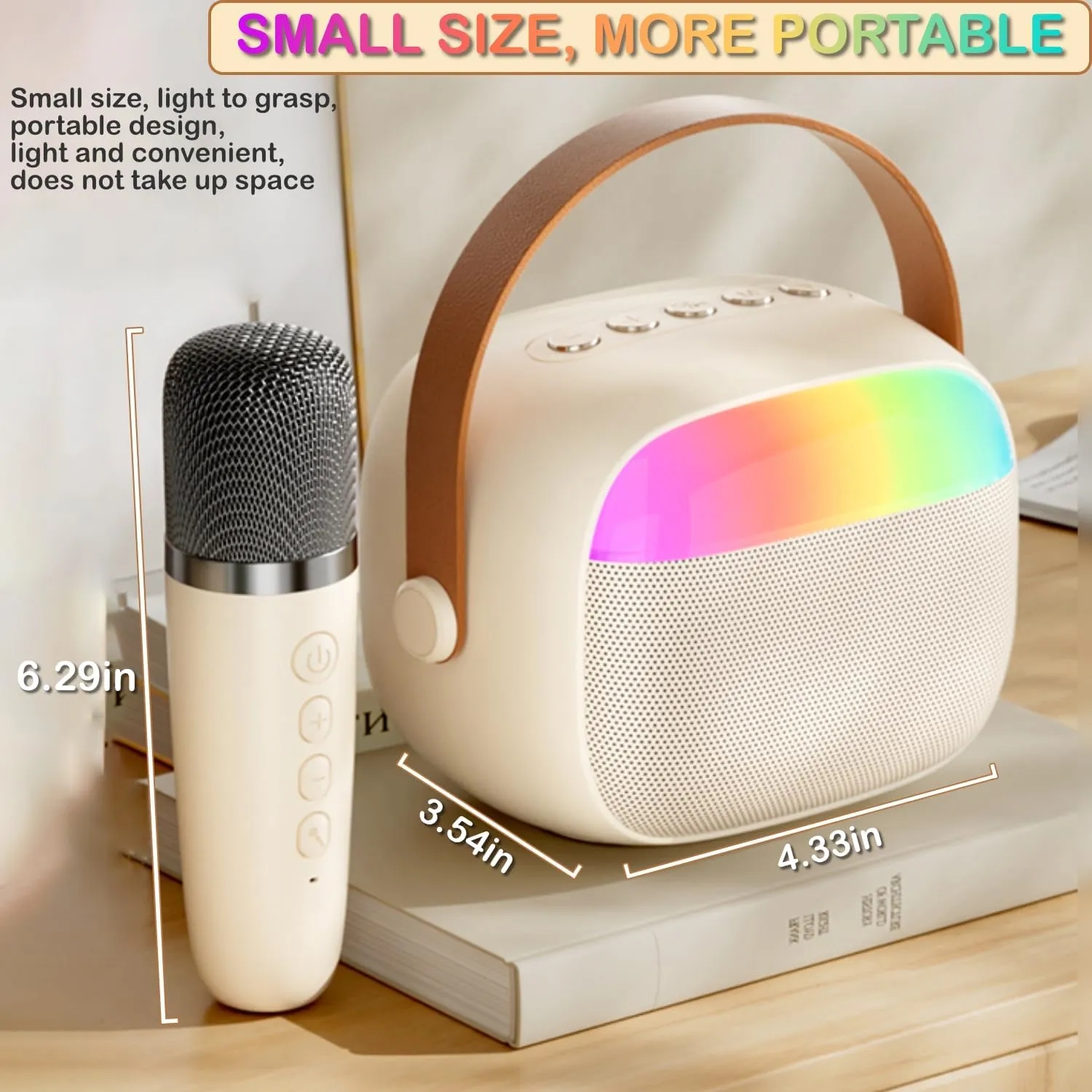 Portable Karaoke Bluetooth Speaker With Microphones 3