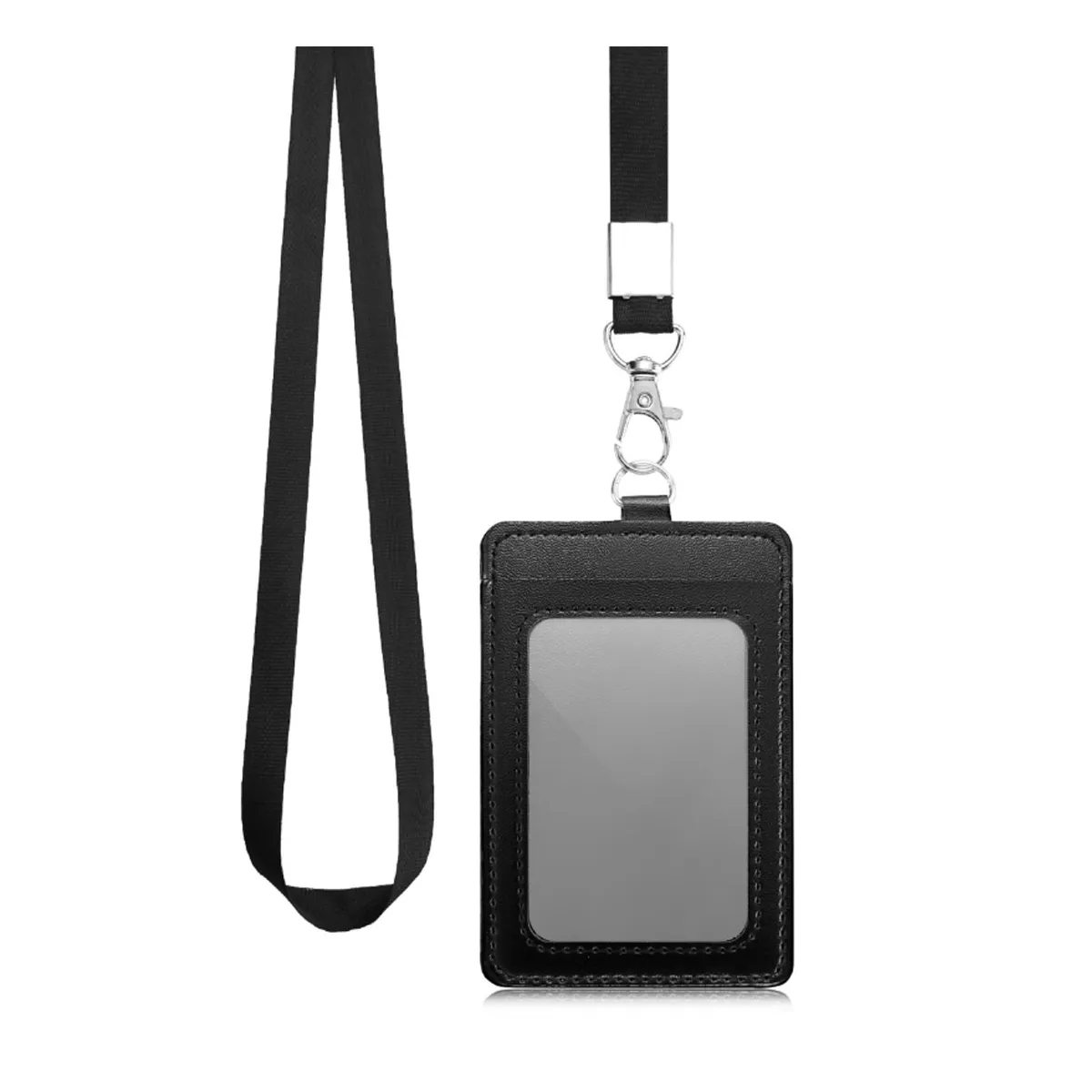 PU Leather Card Holder Bus Student ID Protective Cover 3