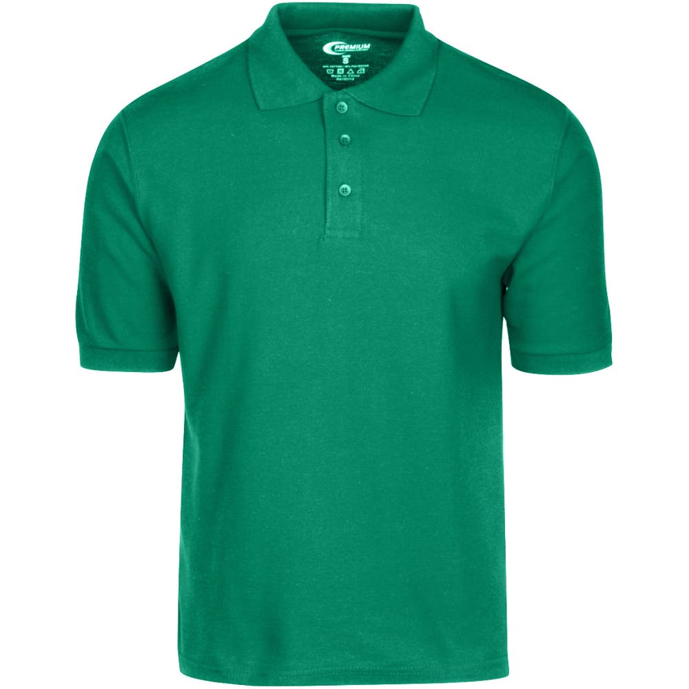 Men's Polo Shirts - Kelly Green Size Large 2
