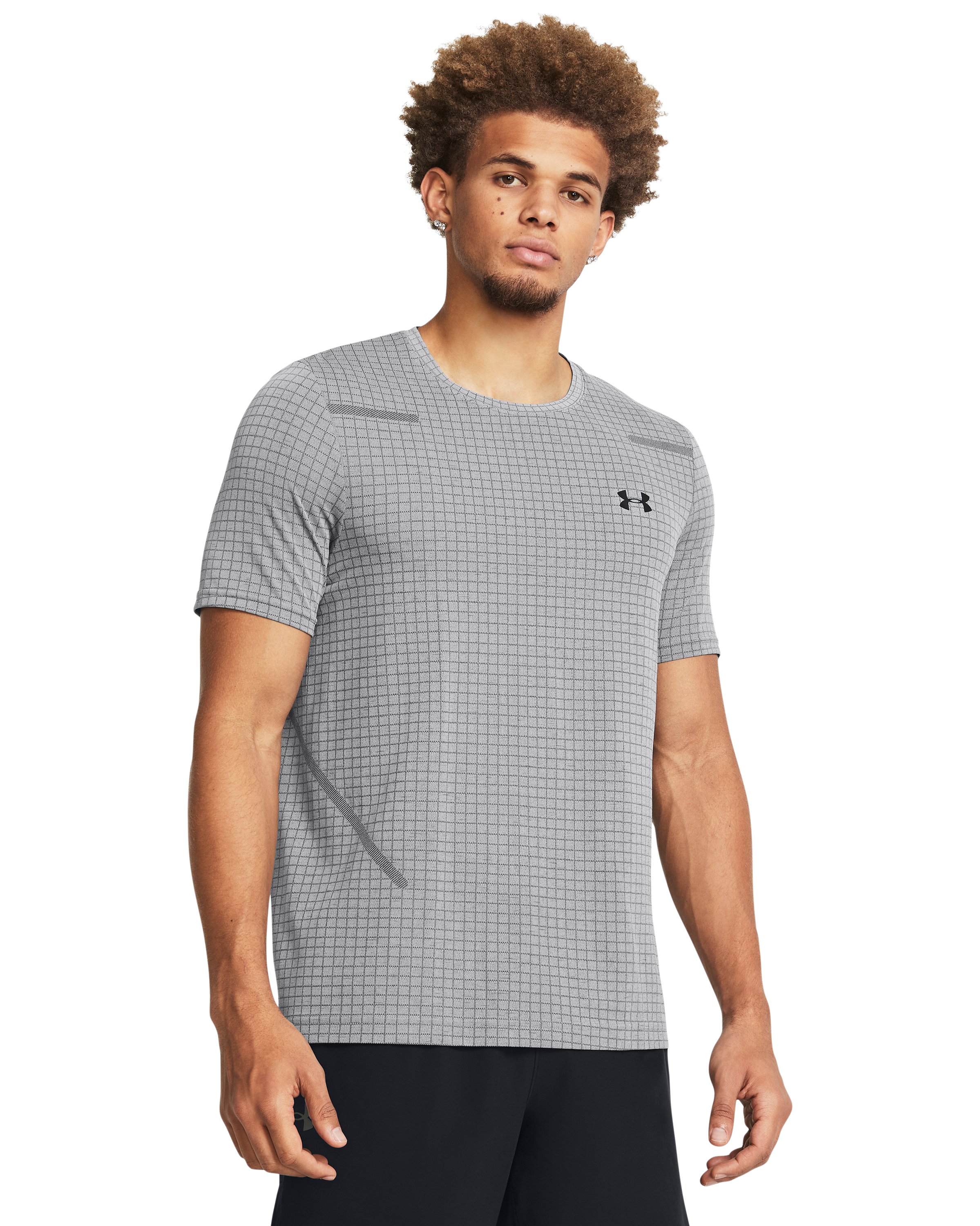 UA Seamless Grid Men's Short Sleeve 32