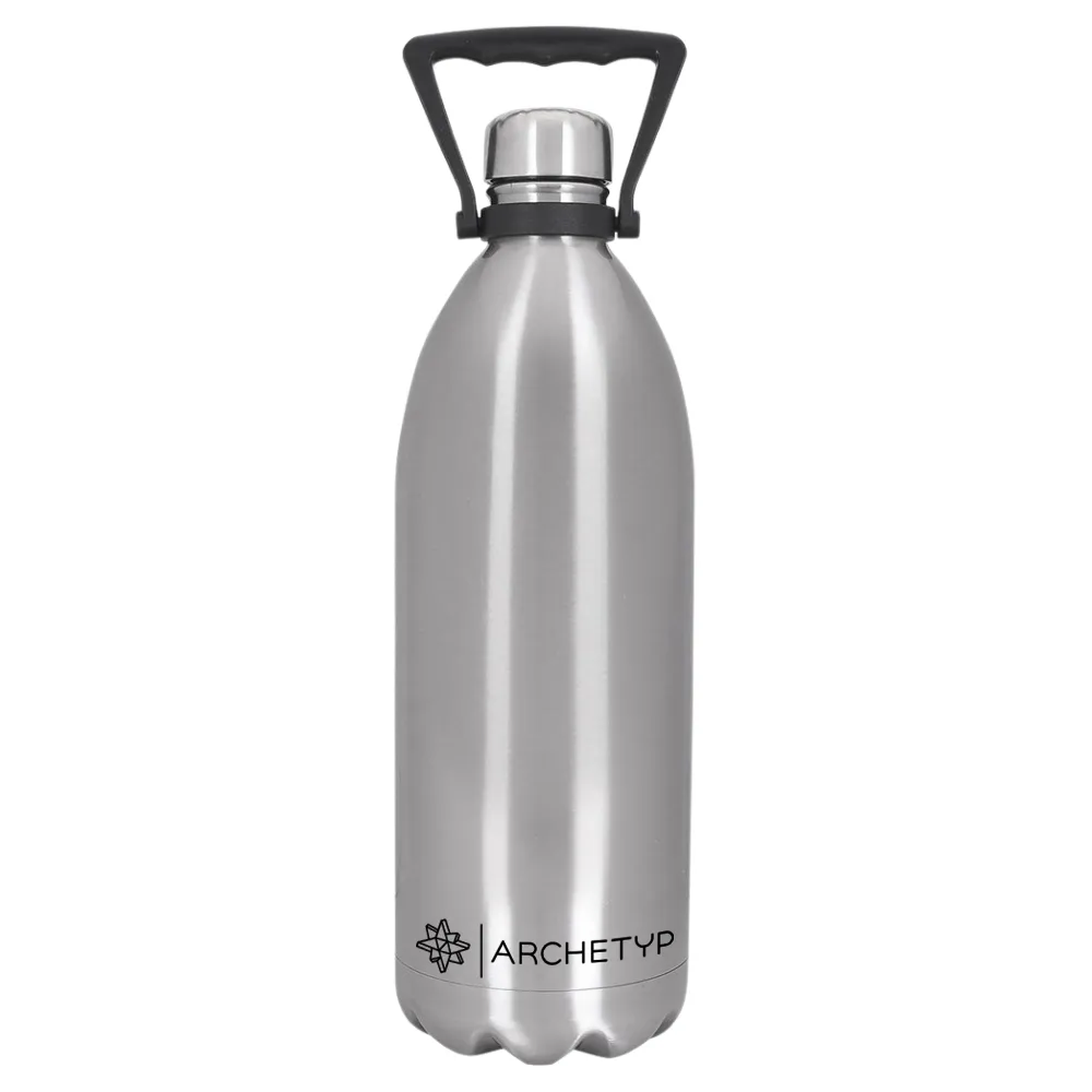 Insulated Stainless Steel Wine Growler with Handle (60oz) 2