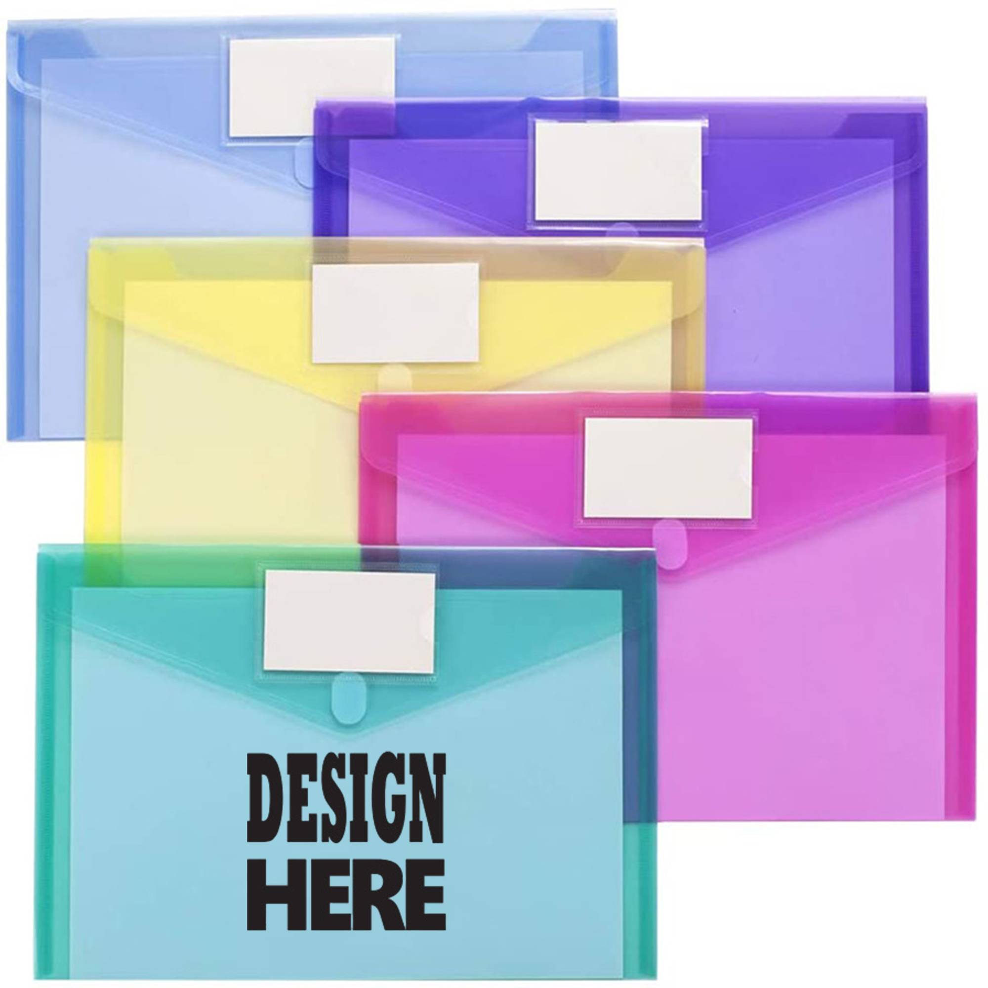 A4 PVC Multi-Color Waterproof Document Pouch 2