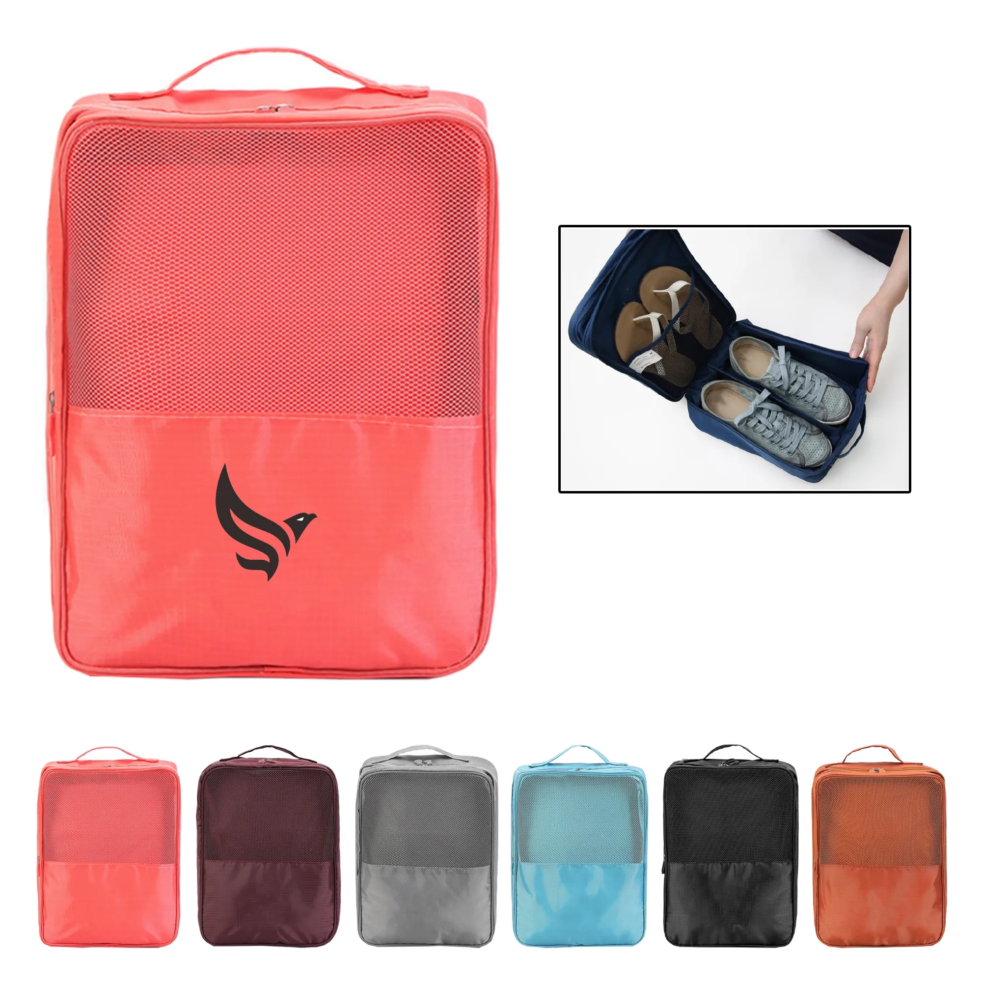 Storage Shoe Bag Double Layer 11.4"x5.3"x8" 9