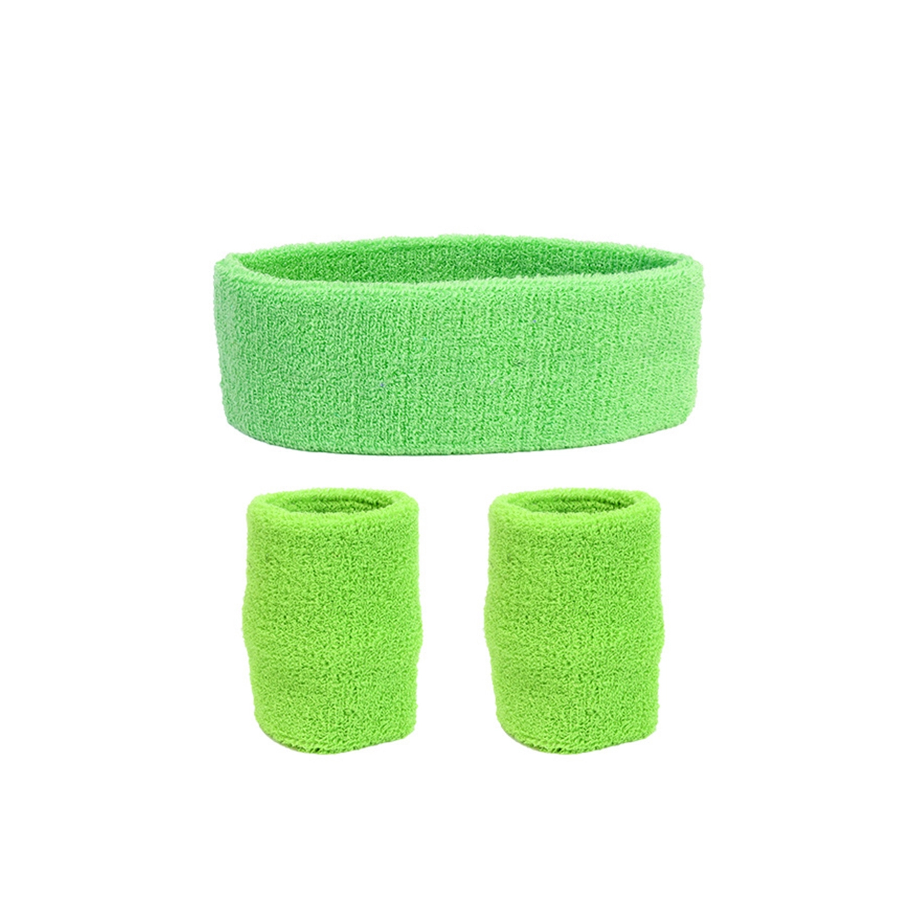 Sweatband  Sports Headband Wristband Set 5