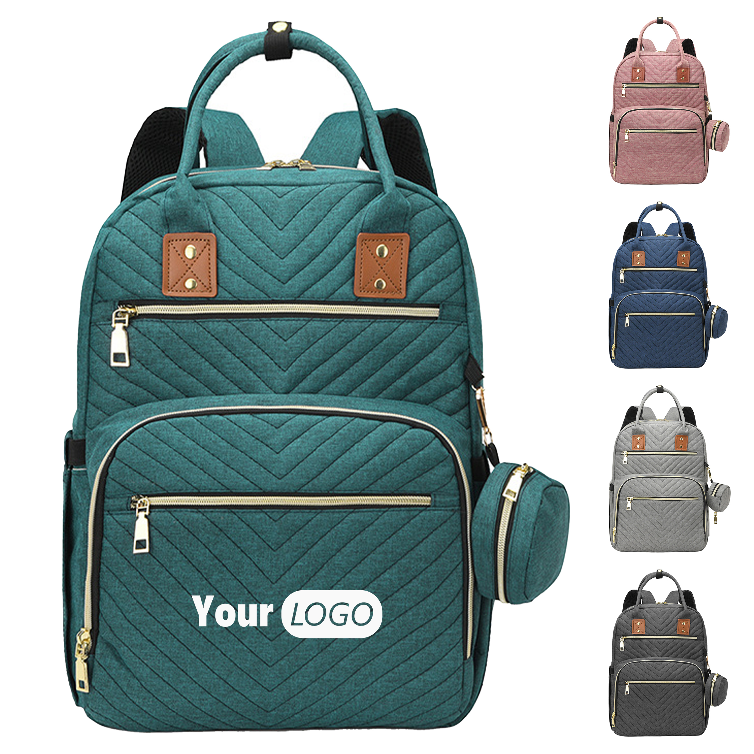 Nylon Cloth Convenient Diaper Bag And Backpack For Going Out 2