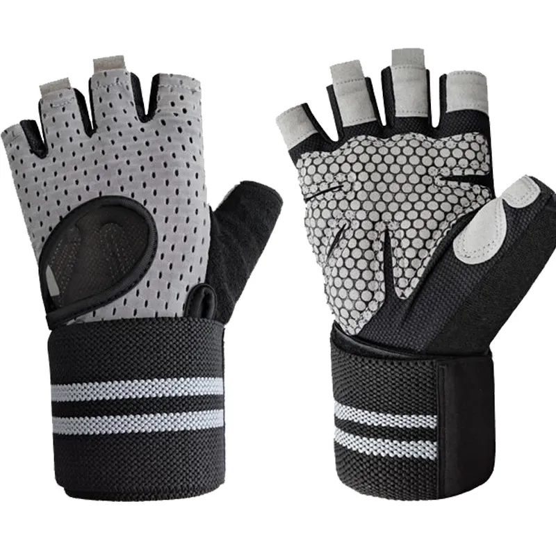 Fingerless Sports Gloves with Wrist Support 6