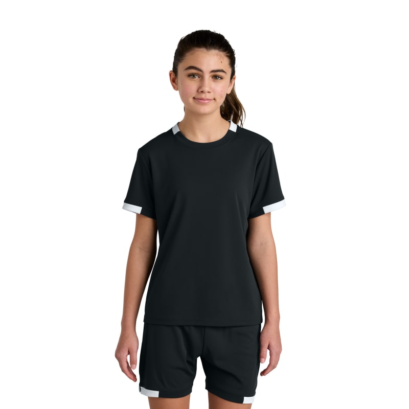 Sport-Tek Youth Club Short Sleeve Crew 22