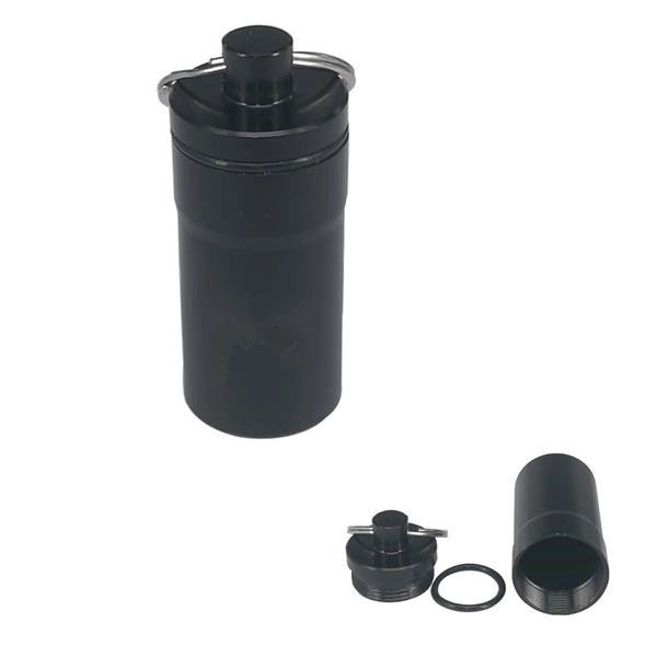 Aluminum Pill Bottle With Keychain 3