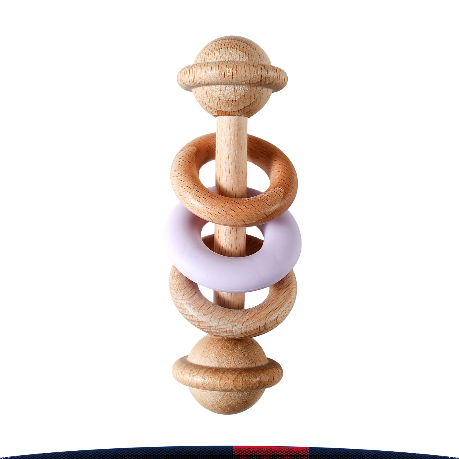 Narde Wooden Ring Rattle 6