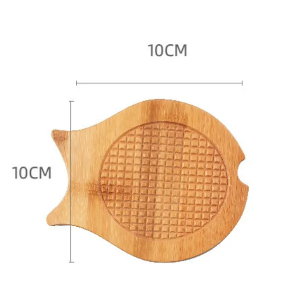 Bamboo Heat-Resistant Coaster Set 5 Shapes 5