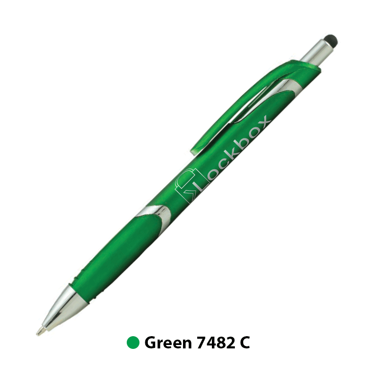 Spectrum Metallic with Stylus Plastic Pen (1 Color Imprint) 4