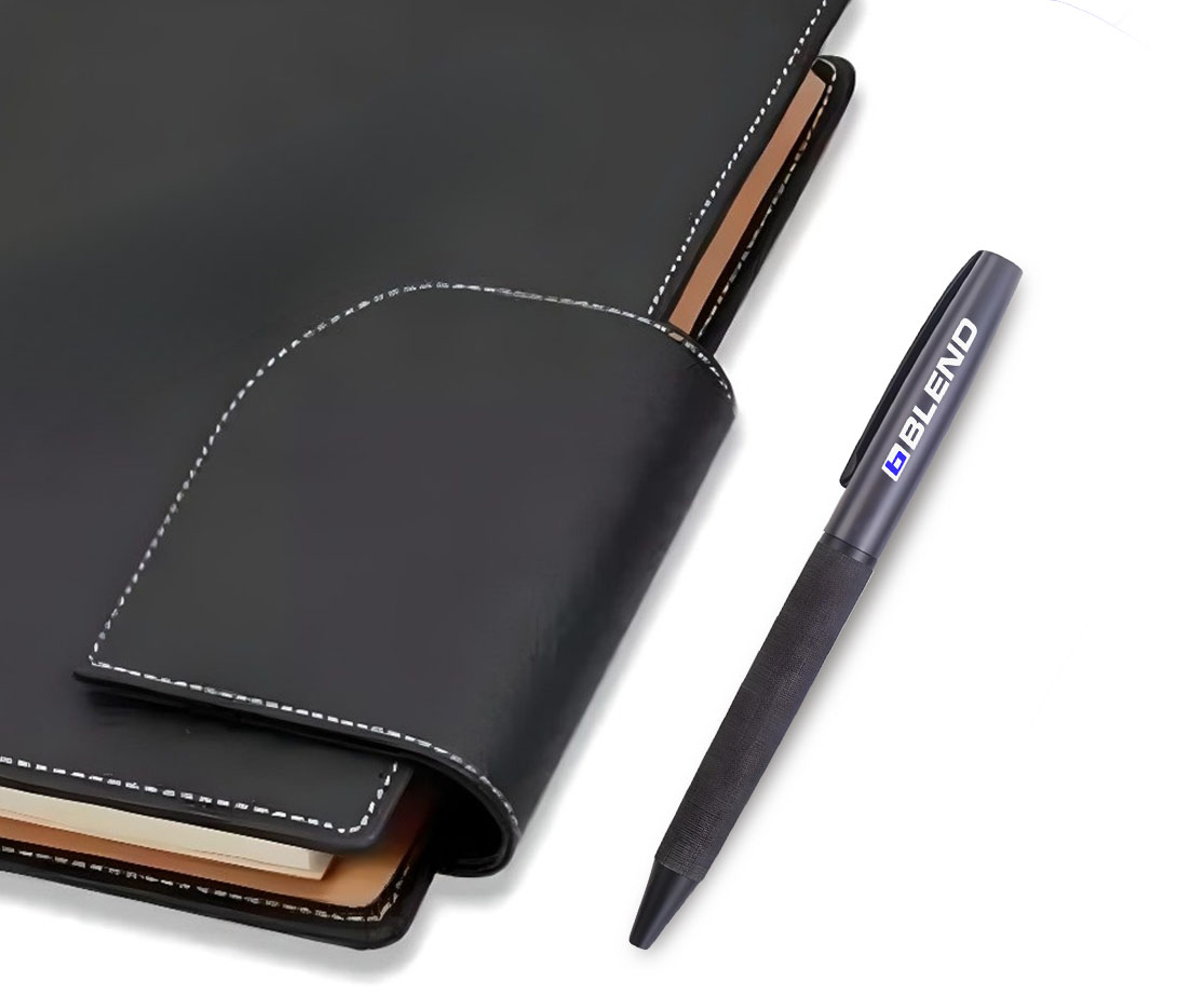 Geneva™ Qingzhao Leatherette Grip Pen - Optional Gift Box 6