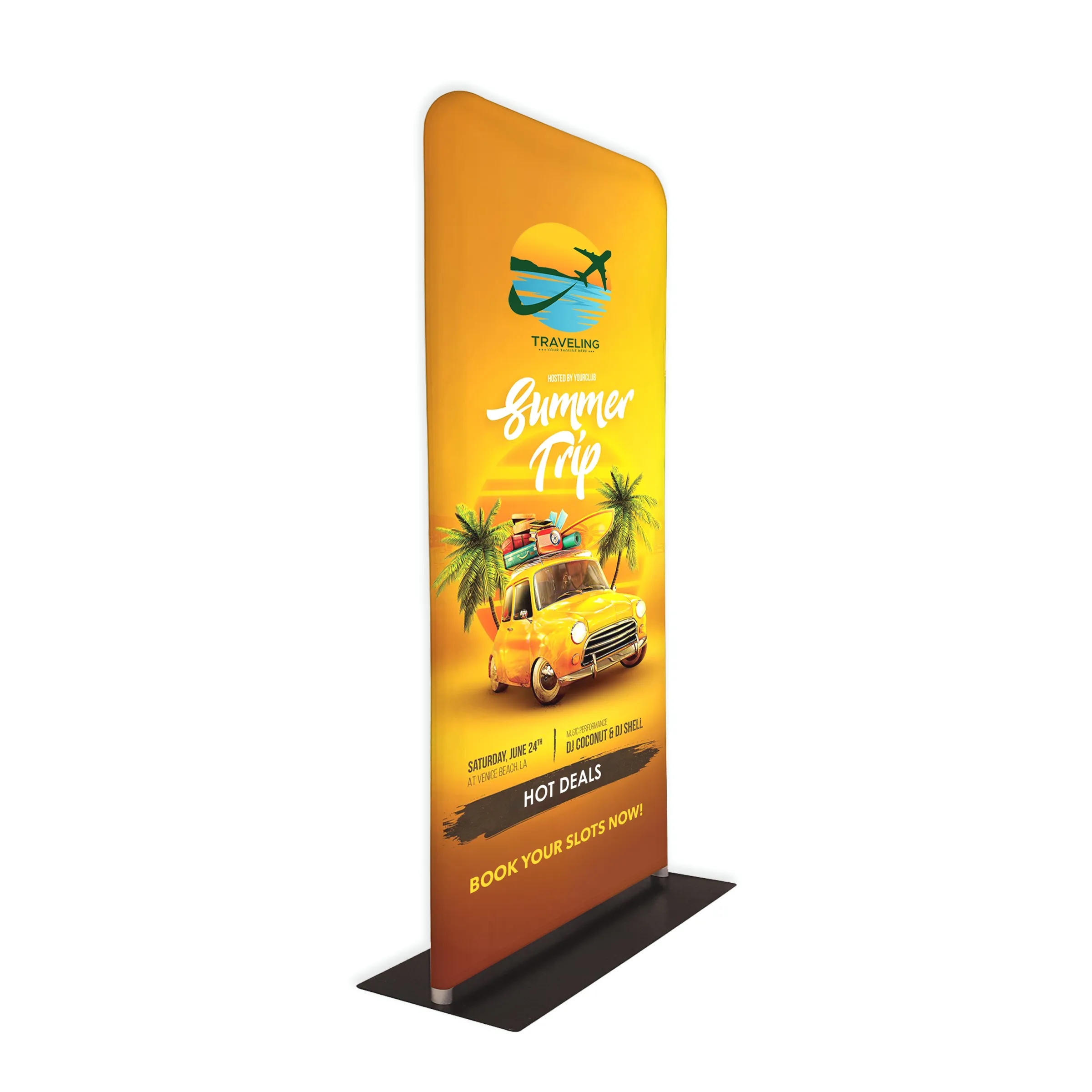 Tube Banner, Double Sided Digitally Printed - 6'x2' 2