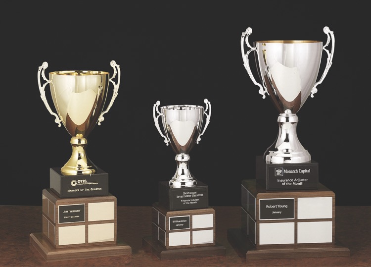 21" Trophy Cup on Walnut Base 1