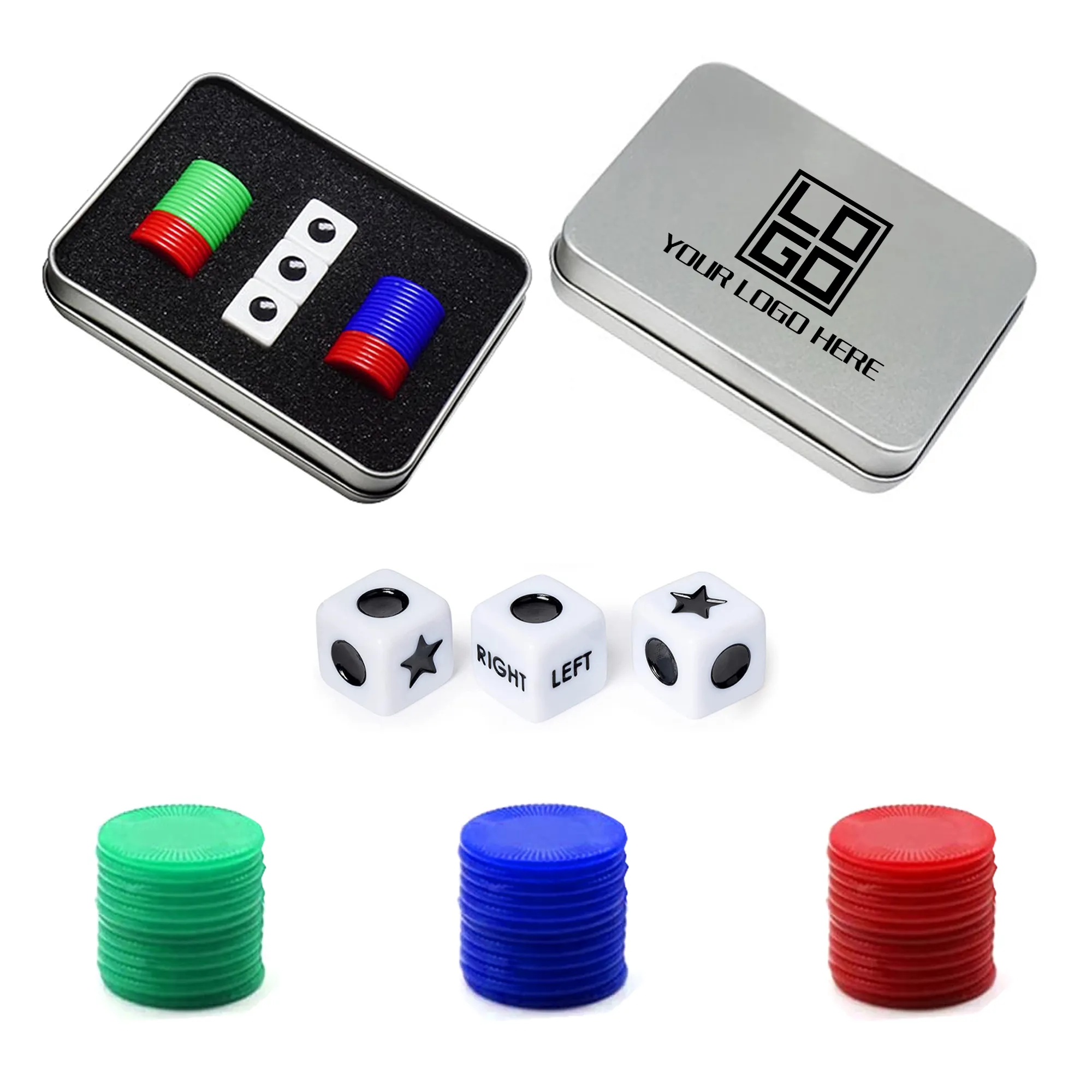 Right Left Center Dice Game Set MOQ10pcs 2