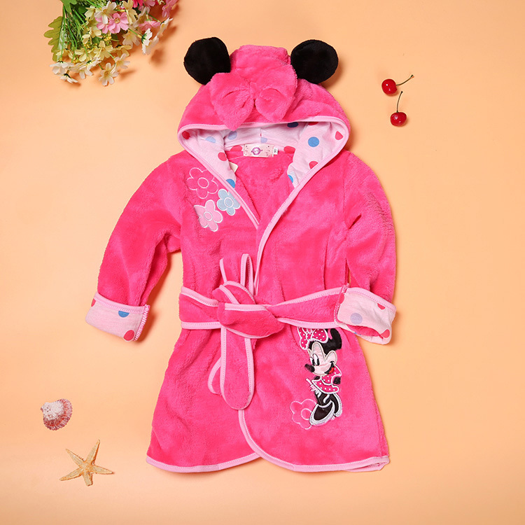 Baby Animal Bathrobe with Tie Closure 8