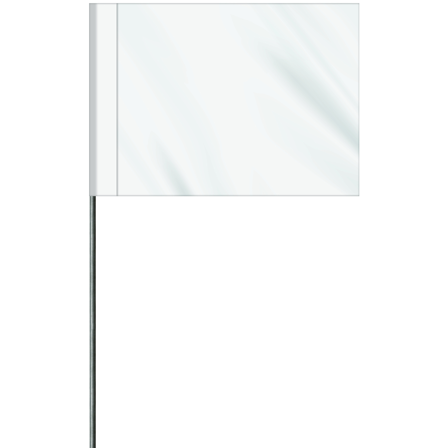 1-Color 2.5" x 3.5" Custom Vinyl Marking Flag with 11.5" Wire 3