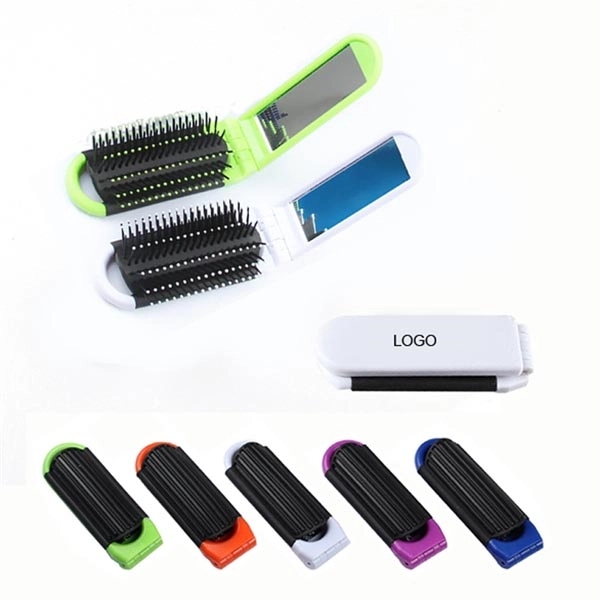Folding Brush with Mirror 4