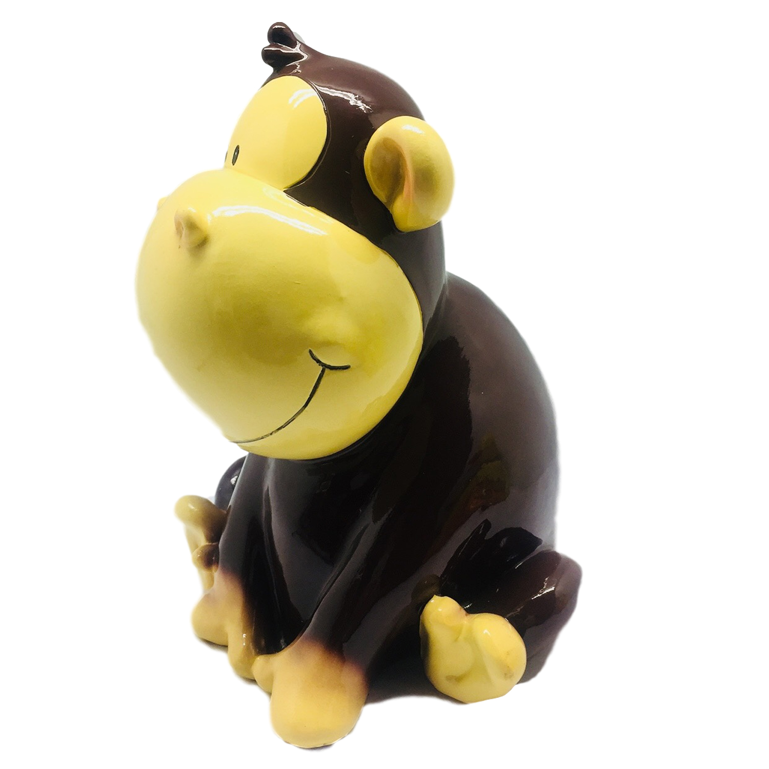 7" Poly-Resin Whimsical Monkey Money Bank 1