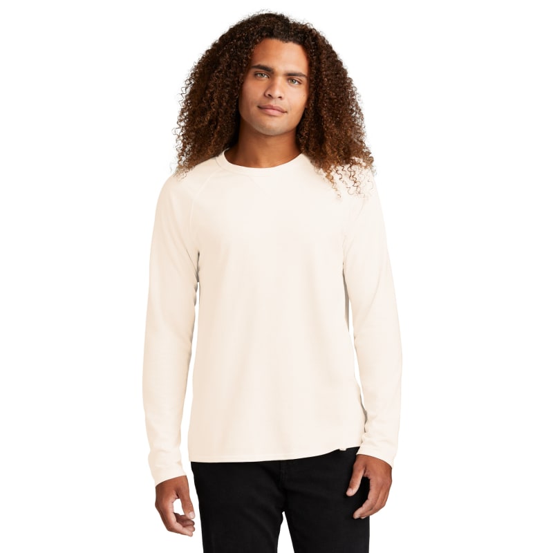 District Featherweight French Terry Long Sleeve Crewneck, custom hoodie or sweatshirt with logo imprint 12