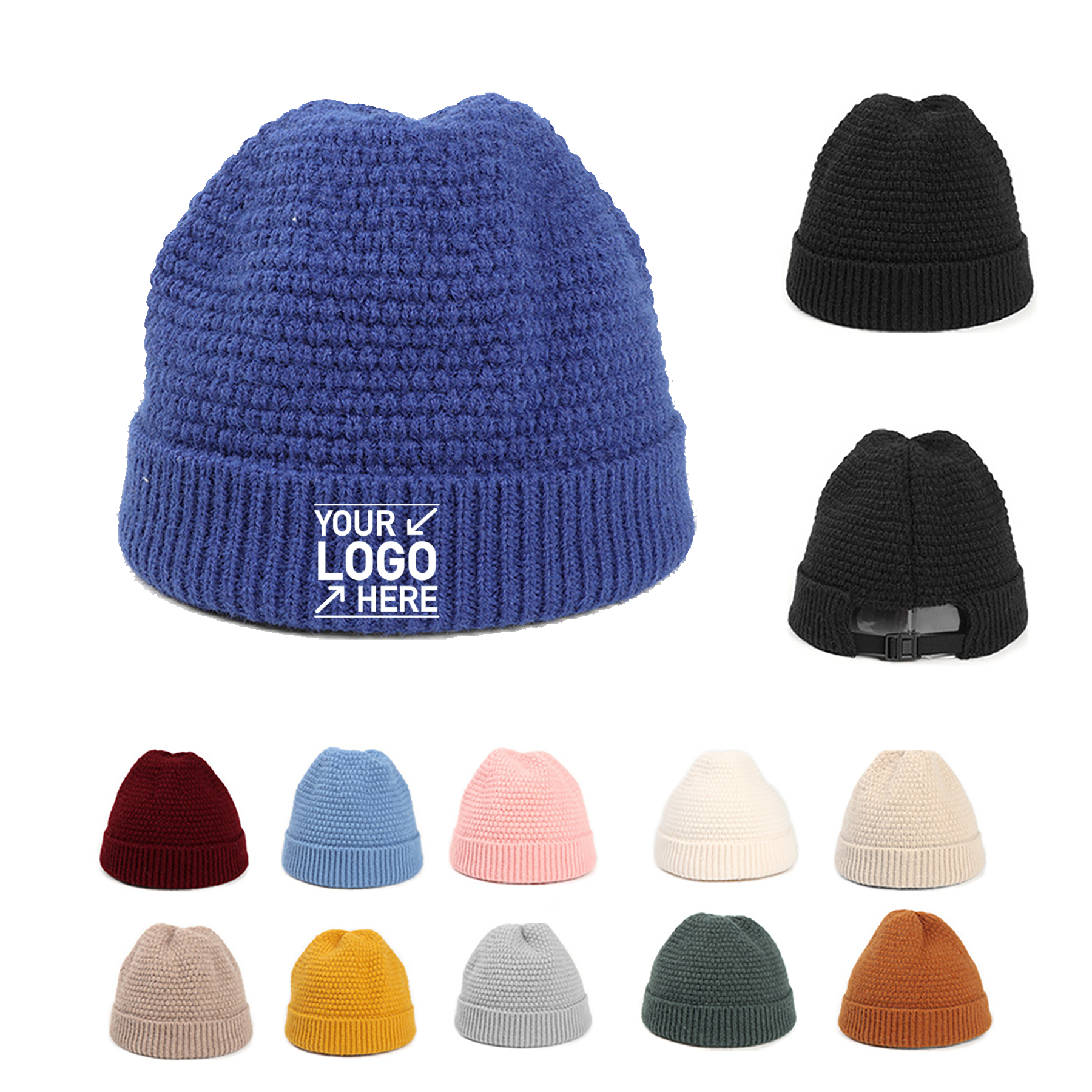 Warm Winter Mohair Beanie Cap 2