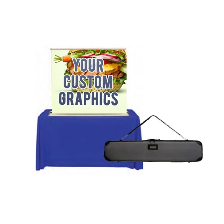 Retractable Tabletop Banner 60in x 59in Graphic 1