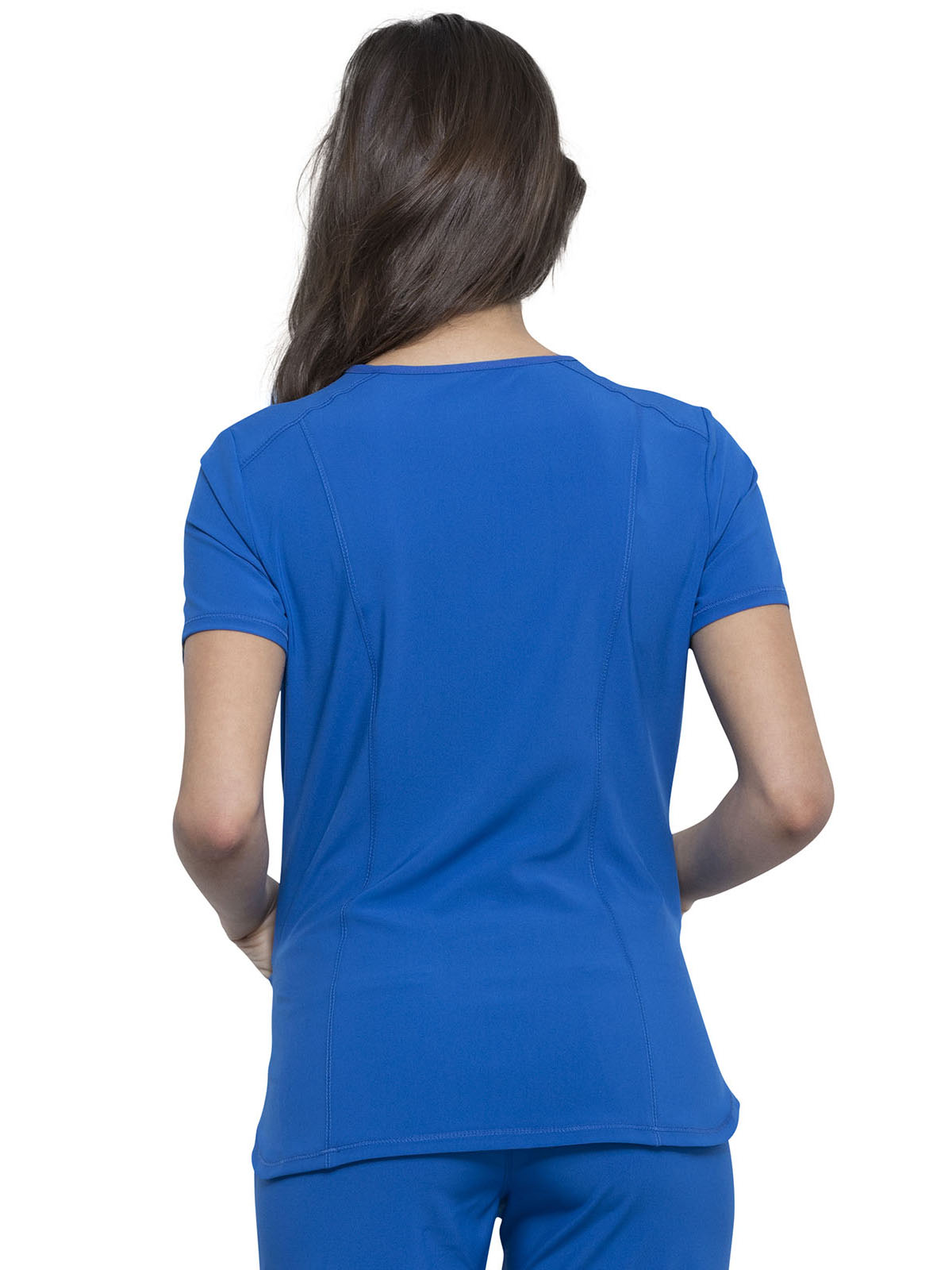 Infinity - Women's 2 Pocket Princess Seams V-Neck Top 22