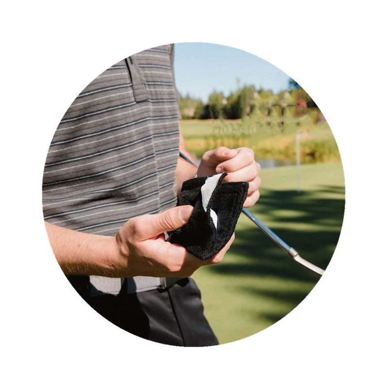 Golf Amphibian Wet/Dry Golf Ball Towel---4" x 4" 7