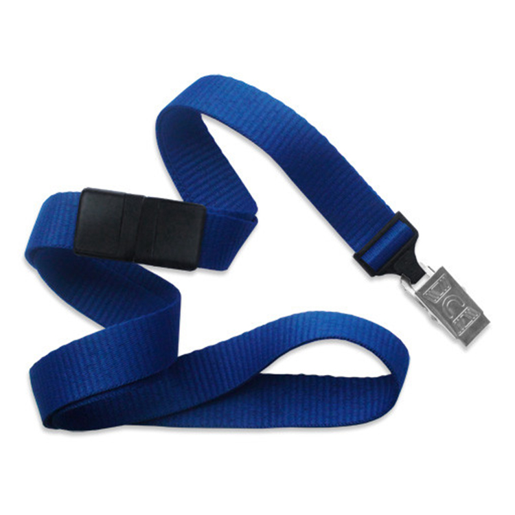 5/8" Breakaway Blank Lanyard with Bulldog Clip 1