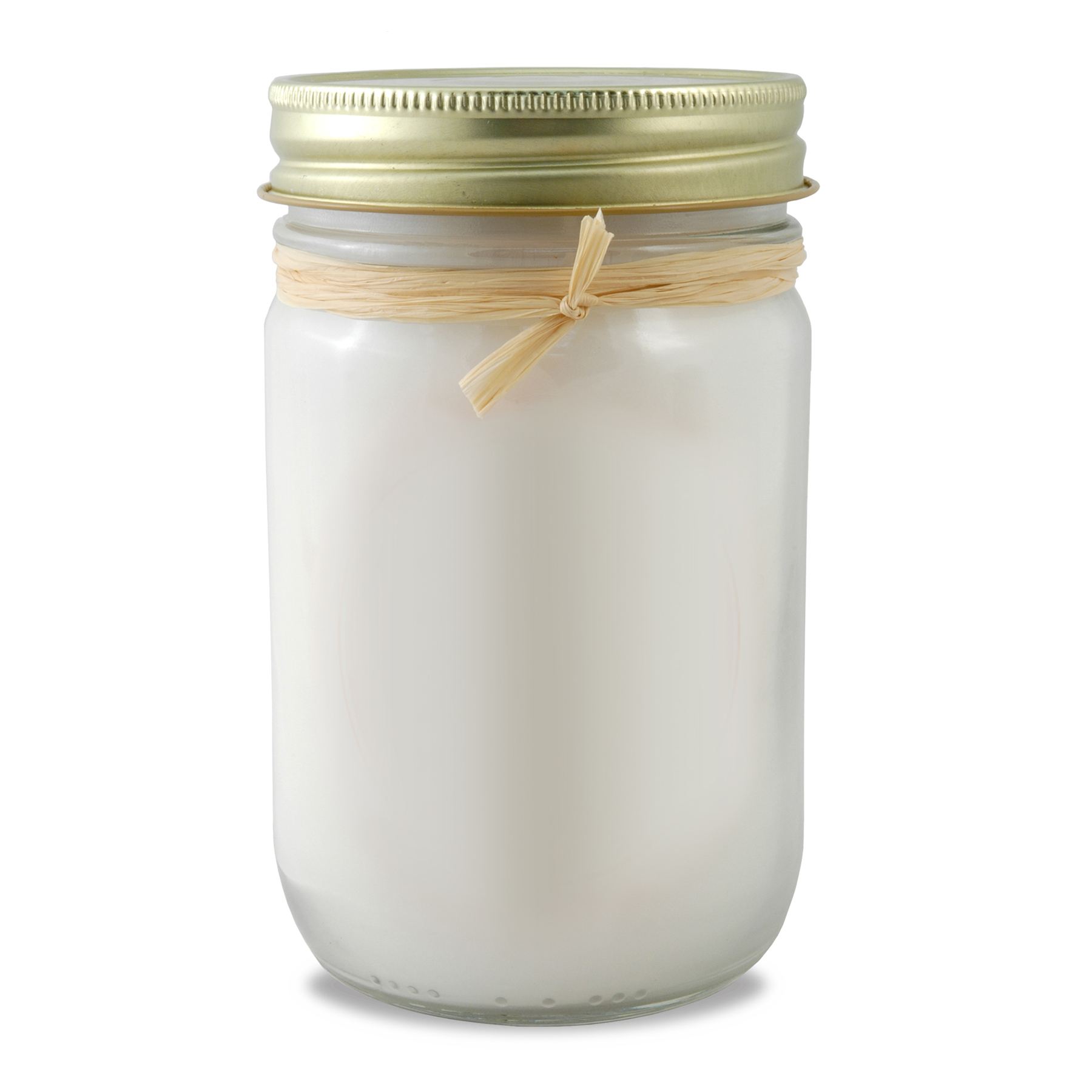12 oz Clear Mason Jar Candle with Lid