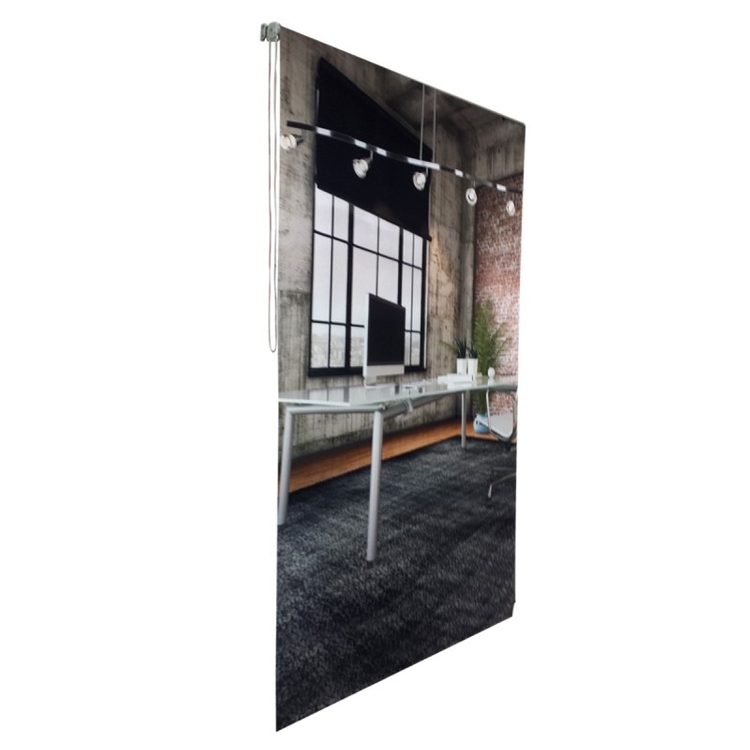 Triton™ Printed Blinds, Blackout, Right Chain Pull - 36"W x 72"L custom roller curtains 4