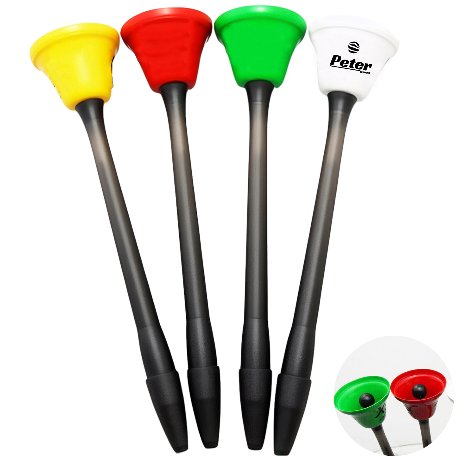 Plastic Novelty Ballpoint Bell Pen 2